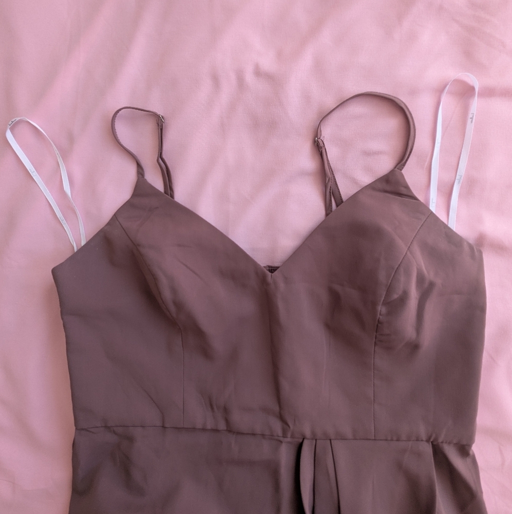 Lulu Mauve Bridesmaid Dress (Medium)